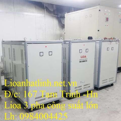 ỔN ÁP LIOA 3 PHA 600KVA - 600KW MODEL NM - 600K/3II ĐỜI MỚI NHẤT