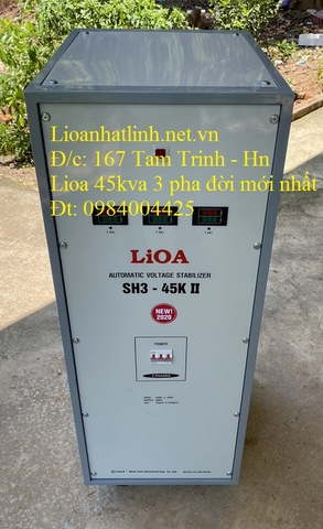 GIÁ ỔN ÁP LIOA 45KVA 3 PHA ĐỜI MỚI NHẤT HIỆN NAY