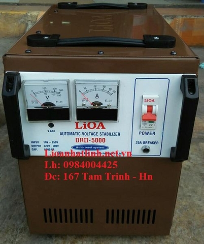 ỔN ÁP LIOA 5KVA DRII-5000 DẢI 50V HÀNG TỒN KHO THẾ HỆ 1