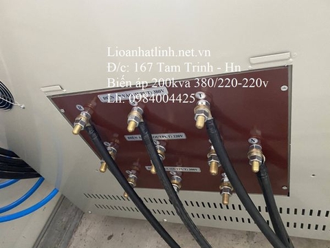 MÁY BIẾN ÁP 380V RA 220V - 200V 200KVA LIOA