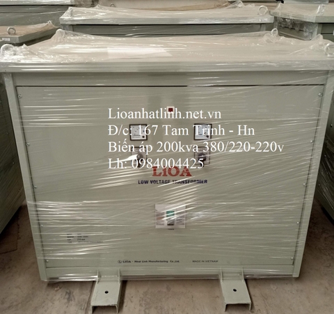 BIẾN ÁP LIOA 200KVA 3 PHA LOẠI TỰ NGẪU VÀ LOẠI CÁCH LY
