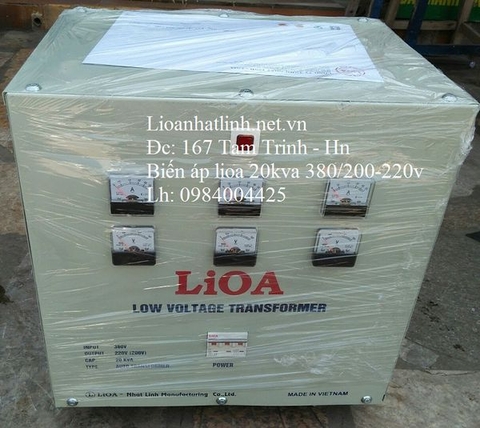 BIẾN ÁP LIOA 20KVA 3 PHA