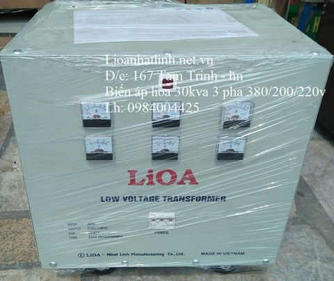 BIẾN ÁP LIOA 30KVA 3 PHA
