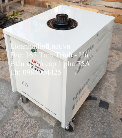 BIẾN ÁP VÔ CẤP LIOA 1 PHA 15KVA - 75A
