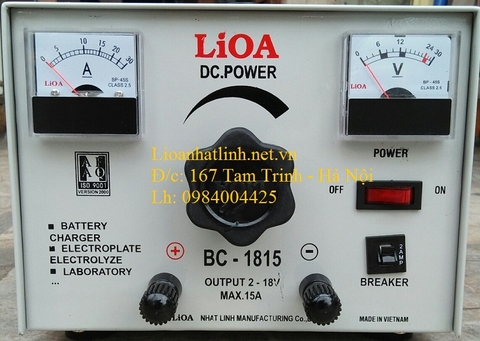 NẠP ẮC QUY LIOA 10A, 15A, 20A, 30A, 50A, 100A