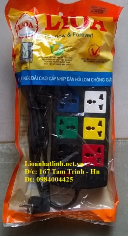 Ổ CẮM LIOA CHỐNG GIẬT 8 ĐA NĂNG 8D33N - CG