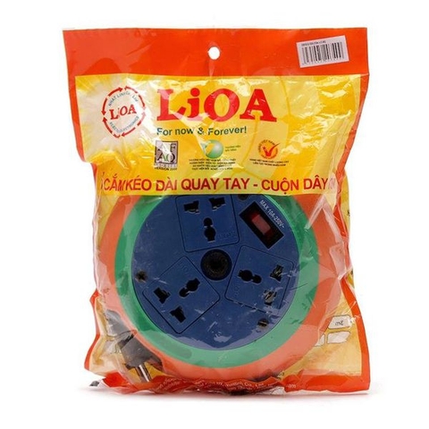 Ổ CẮM ĐĨA BAY LIOA DÂY 5M CÔNG SUẤT 10A 2200W MODEL DB52-10A