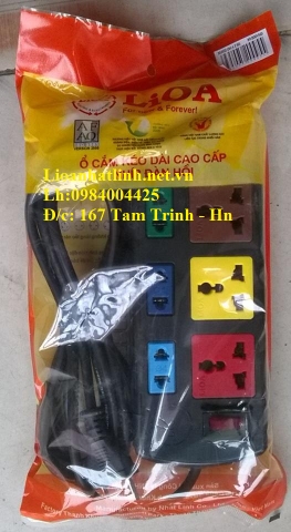 Ổ CẮM ĐIỆN 6 Ổ LIOA DÂY 5M MÃ SẢN PHẨM 3D3S52