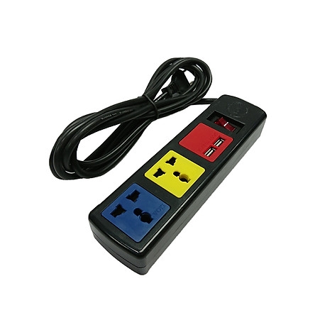 Ổ CẮM LIOA CÓ USB KẾT HỢP 02 Ổ CẮM ĐA NĂNG MODEL 3D32NUSB