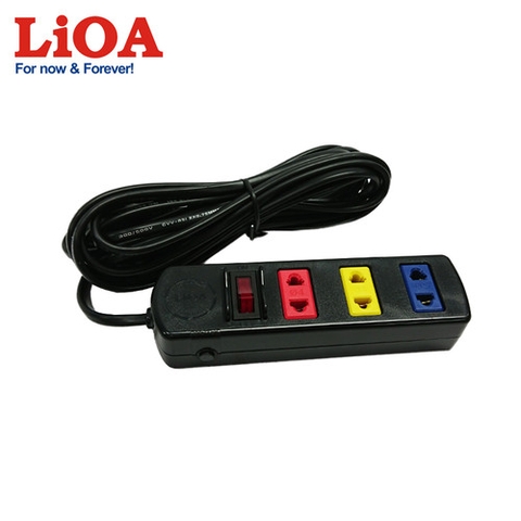 Ổ CẮM ĐIỆN LIOA 3 LỖ 2 CHẤU 3M 10A 2000W - 2200W MODEL 3S3