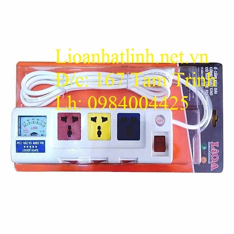 Ổ CẮM LIOA CÔNG SUẤT LỚN DÂY 3 LÕI ĐỒNG HỒ A MODEL 3OFSSA2.5-3