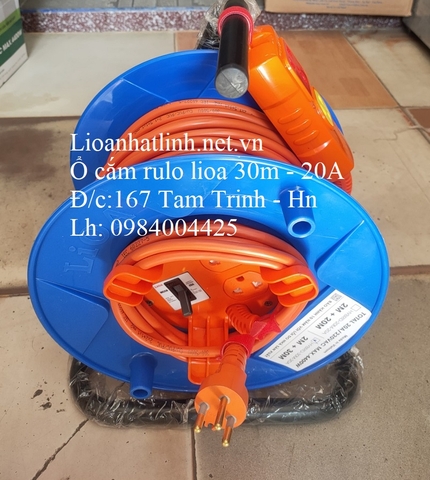 Ổ CẮM ĐIỆN RULO LIOA 30M CÔNG SUẤT LỚN 4000W - 5000W MODEL HYBRID - 30M - 20A