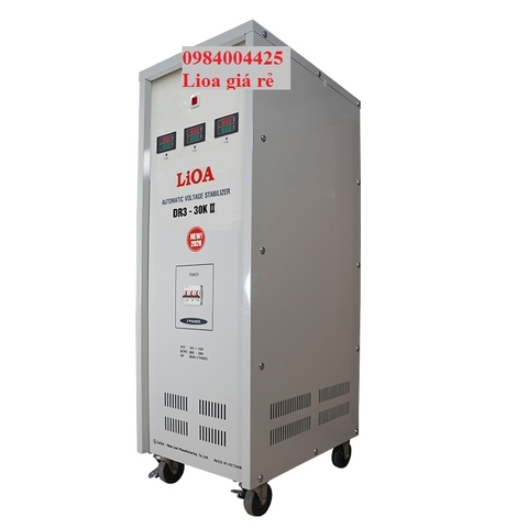 ỔN ÁP LIOA 30KVA 3 PHA DR3 - 30K II ĐỜI MỚI NHẤT 2022 - 2023 DÂY ĐỒNG 100%