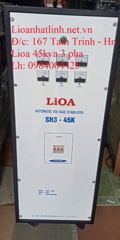 ỔN ÁP LIOA 45KVA 3 PHA DẢI 260V - 430V THẾ HỆ 1