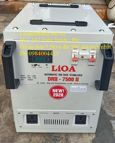 ỔN ÁP LIOA 7.5KVA - 7 5KVA DẢI 50V DRII 7500 II GIÁ RẺ