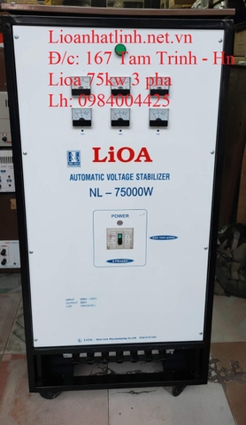 ỔN ÁP LIOA 75KVA - 75KW - 75000W 3 PHA MODEL ĐỜI CŨ