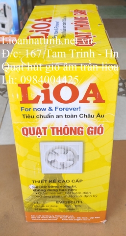 QUẠT HÚT GIÓ ÂM TRẦN LIOA EVF20CUT1