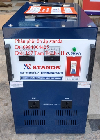 ỔN ÁP STANDA 7.5KVA - 7 5 KVA - 7 5KG - 7 5 KG DRI DẢI 50V - 250V MỚI NHẤT