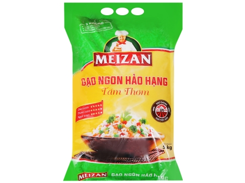 Gạo Tám thơm Meizan túi 5kg