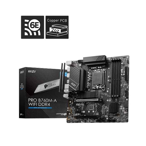 Mainboard MSI PRO B760M-A WIFI DDR4 (MATX/ Bluetooth)