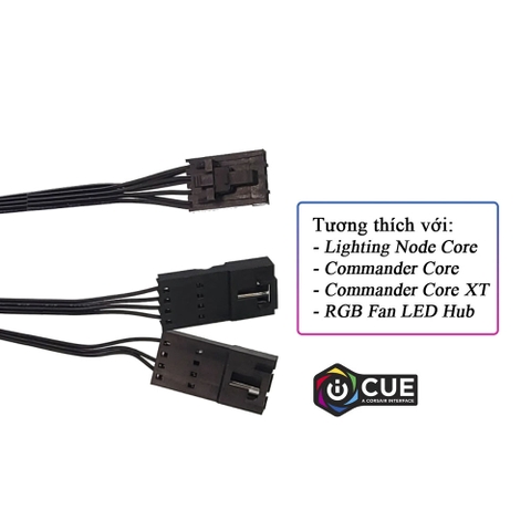 Dây chia LED CORSAIR 4Pin 1 ra 2 (Commander Pro/ Node Pro)