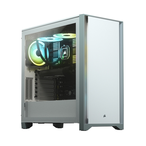 Vỏ Case Corsair 4000D TG White (Mid Tower/Màu Trắng)