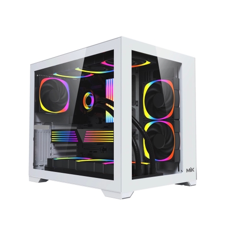 Vỏ Case MIK LV12 - White (iTX, mATX, ATX)