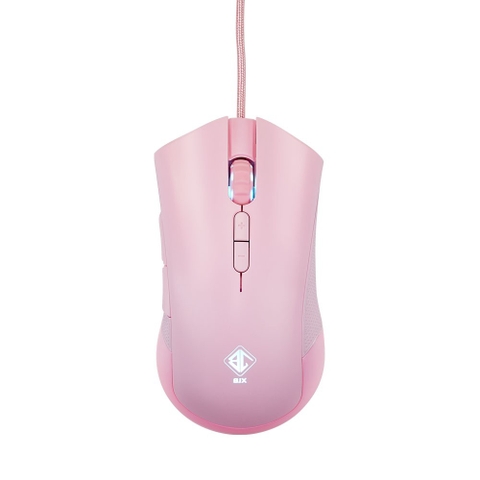 CHUỘT GAMING BJX M9 PINK RGB Led (Cảm biến cao cấp PMW3325, DPI 5000 7 Level, Switch KAILH bất tử 60 triệu lần nhấn)