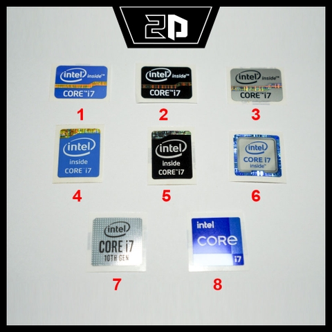 Sticker Intel Core i7