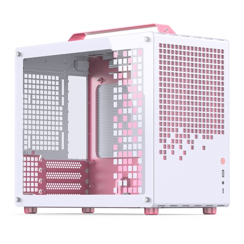 VỎ CASE JONSBO Z20 WHITE PINK (MATX/MID TOWER/MÀU TRẮNG HỒNG)