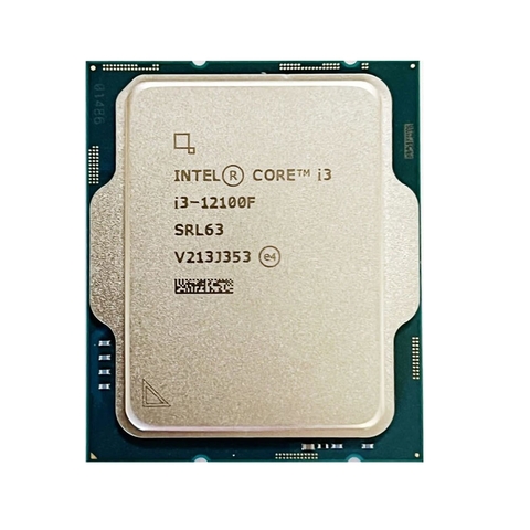 Bộ vi xử lý Intel Core i3 12100F Tray (3.3GHz Turbo 4.3GHz / 4 Nhân 8 Luồng / 12MB / LGA 1700)