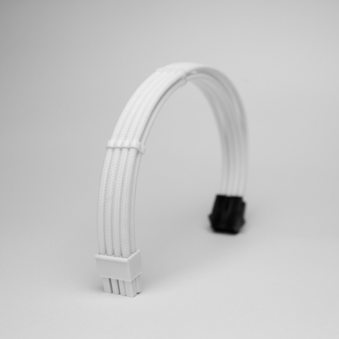 DÂY NỐI DÀI BỌC LƯỚI 2D SLEEVE CUSTOM CABLE PREMIUM WHITE - 8PIN VGA (MÀU TRẮNG/16AWG)