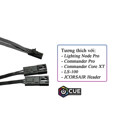 Dây chia LED CORSAIR 3Pin 1 ra 2 (Commander Pro/ Node Pro)