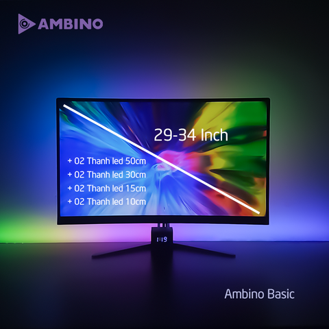 Bộ LED dán màn hình 29-34 inch Ambino Basic