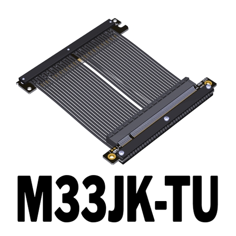 Riser ADT-LINK M33JK-TU PCI-E x16 4.0 cho case iTX (180 độ/ 19CM)