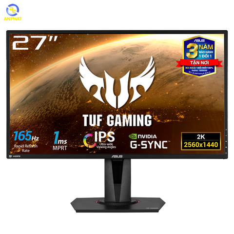 Màn Hình Game ASUS TUF Gaming VG27AQ 27 inch IPS 2K HDR10 165Hz 1ms MPRT G-SYNC Compatible 2 Loa FreeSync