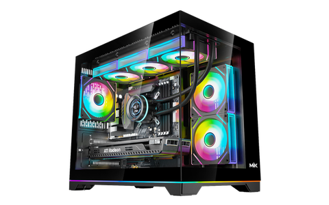 VỎ CASE MIK G7 LED STRIP BLACK (MÀU ĐEN/ M-ATX/ KÍNH CƯỜNG LỰC/ LED ARGB)