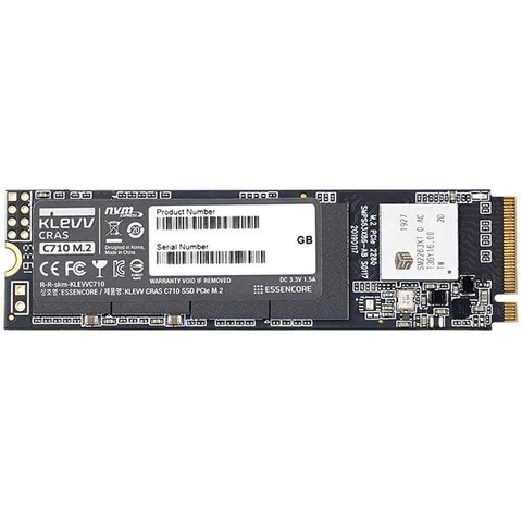 SSD KLEVV CRAS C710 256GB M2 NVME Gen3x4 – K256GM2SP0-C71 (Read/Write: 1,950/1,250 MB/s, TLC Nand)