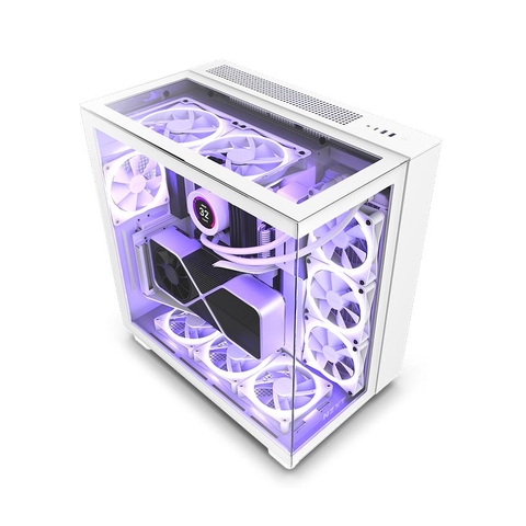 Vỏ case máy tính NZXT H9 Elite White(Mid Tower/Màu Trắng)