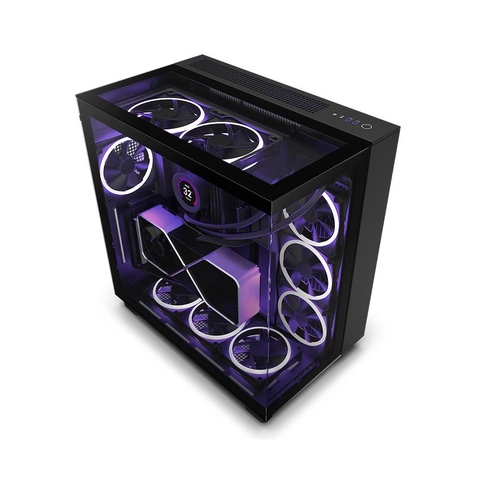 Vỏ case máy tính NZXT H9 Elite Black (Mid Tower/Màu Trắng)