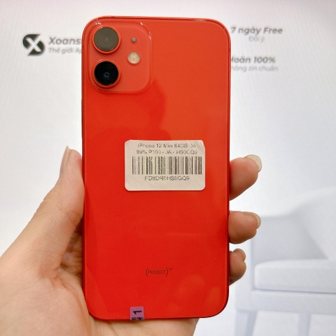 iPhone 12 Mini 64GB Đỏ- 99k-JA-BH 12 tháng-HSOGQ9
