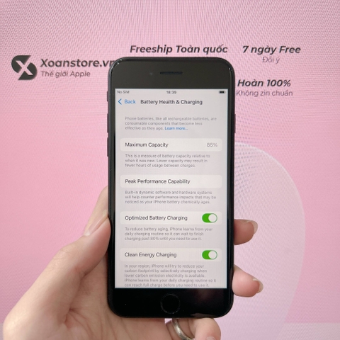 iPhone Se 2022 Đen  64gb cũ - 99K-BH 12 tháng-Pin85-99WW5L