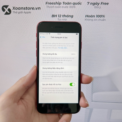 iPhone Se 2022 Đỏ  64gb cũ - 99K-P89-BH 12 tháng-RHQKY9