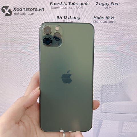 iPhone 11 Pro Max 256GB Xanh Lá cũ -99K-LL/A-P86-BH 12 tháng- 57N7OL