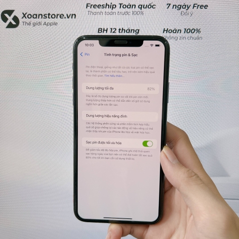 iPhone 11 Pro Max 256GB Xanh Lá cũ -99K-LL/A-P86-BH 12 tháng- 57N7OL