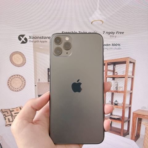 iPhone 11 Pro Max 256GB Xám cũ -99K-LL/A-P100-BH 12 tháng-BHN7OH