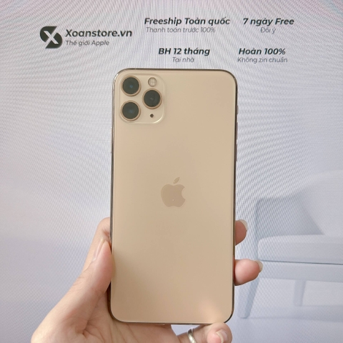 iPhone 11 Pro Max 256GB Gold cũ -99K-LL/A-P89-BH 12 tháng-UVN7OP