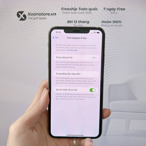 iPhone 11 Pro Max 256GB Gold cũ -99K-LL/A-P89-BH 12 tháng-UVN7OP