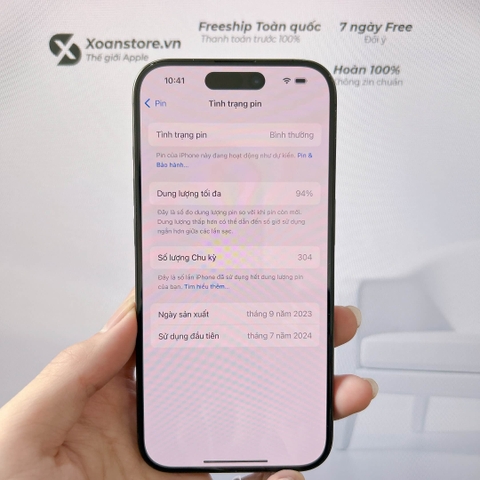 iPhone 15 Pro 512 GB Đen cũ -LL/A-99k-P94-BH 12 tháng-6N2HC5