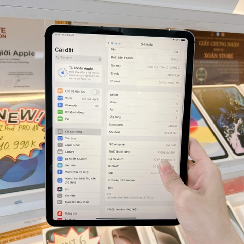iPad Pro 11 2020 Xám 128GB cũ 4G -98K-P82-JA-BH 12 tháng-AMNTHO